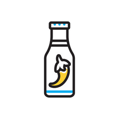 Multi color icon for sauce