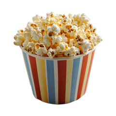 popcorn bucket isolated on transparent background