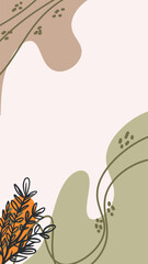 Artistic handdrawn background, perfect for creative posts, social media, or branding with a personal and organic touch.