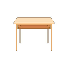 Classroom Object 2 Wooden Table