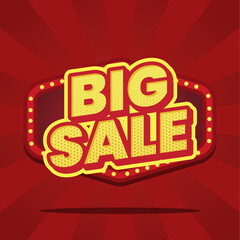 Big Sale Promo Red And Yellow