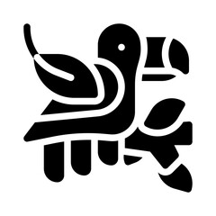 parrot glyph icon