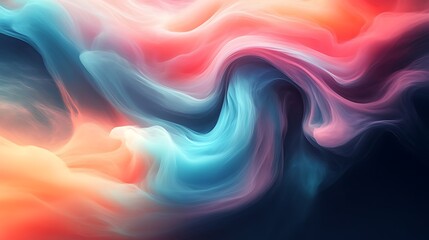 Obraz premium Abstract swirling colorful smoke.