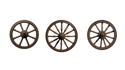 Fototapeta premium wooden wheel (png)