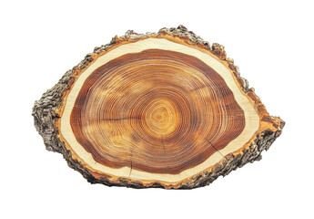 Tree cross-section, intricate wood rings