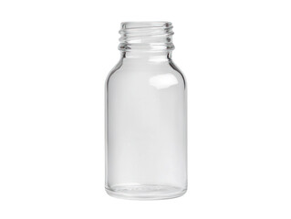 Clear glass jar display studio background product photography isolated cutout background minimalist style