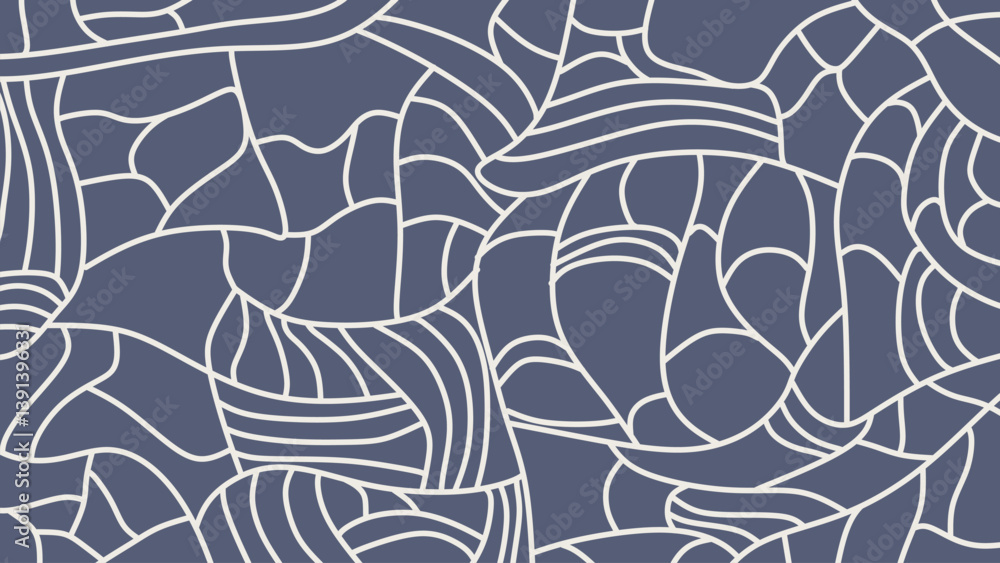 Poster abstract pattern texture curved lines with retro style. abstract wavy lines background