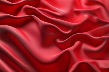 Obraz premium Deep crimson fabric drapes in elegant folds
