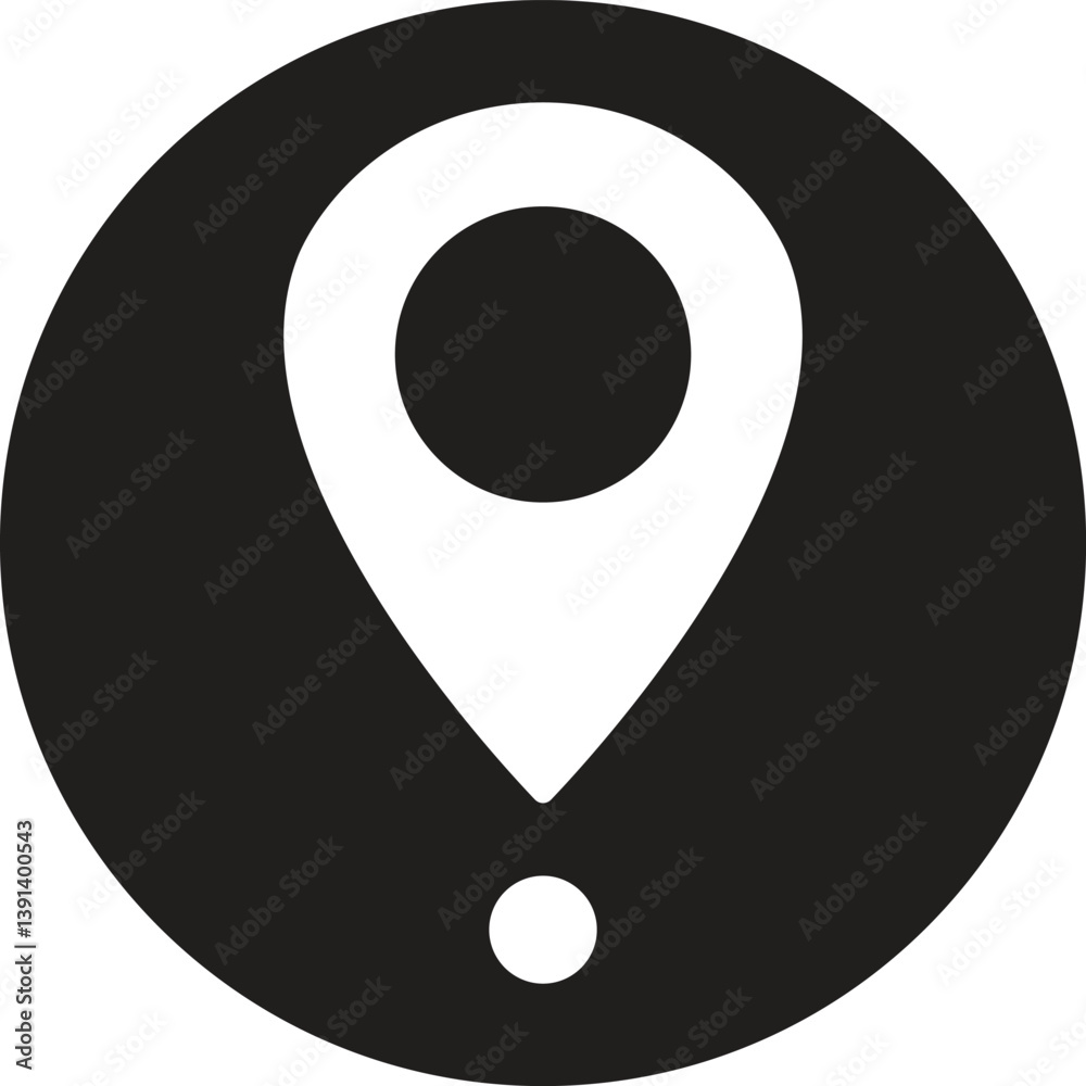 Poster map pin location icon. modern map markers vector isolated on transparent background. gps location sy
