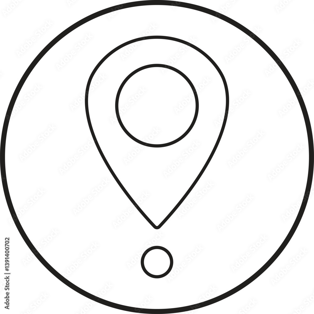 Poster map pin location icon. modern map markers vector isolated on transparent background. gps location sy