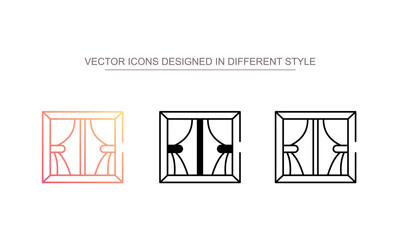 Window icon design with white background stock illustration