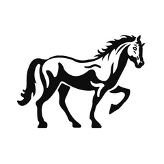 Tribal Horse - Stylized Horse Silhouette Cricut File, Wild Horse Clipart, Mustang Vector Art, Boho Animal 

