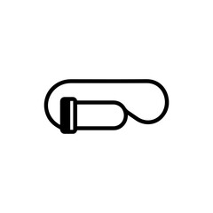 Flat Resistance Band with Looped Shape for Fitness Training