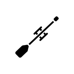 Rowing Oar with Blade and Grip - Flat Profile Icon