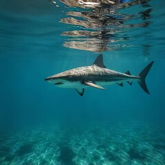 Fototapeta premium shark in the sea