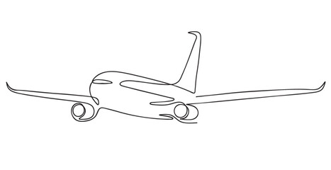 Aircraft line art