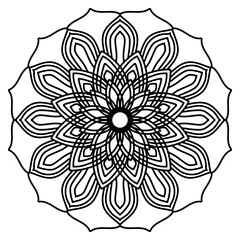 black and white flower