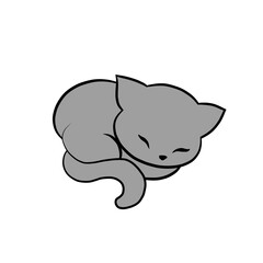 animal, cat, cute, pet, domestic, feline, isolated, kitty, white, mammal, adorable, background, funny, happy, vector, portrait, design, fluffy, playful, beautiful, illustration, kitten, sweet, icon, p