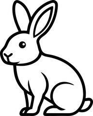 vector illustration of a rabbit