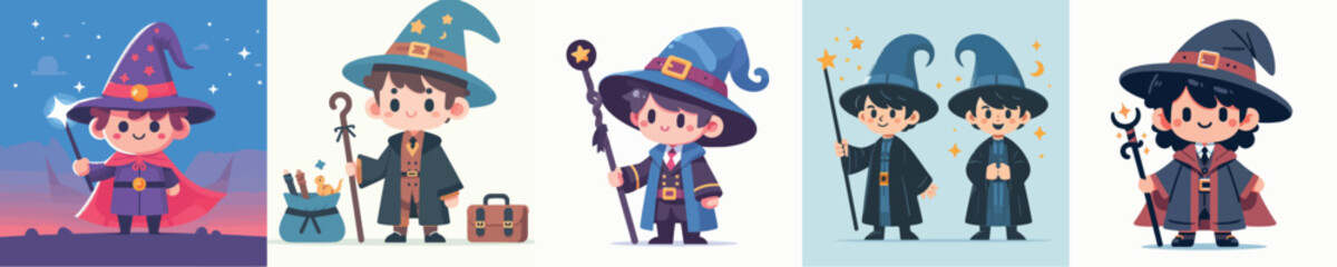 vector boy in wizard costume
