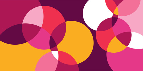 Obraz premium Abstract background bright circles geometric design.