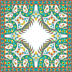 Chic Multicolor Bandana Scarf for Women – Stylish Head Kerchief & Versatile Neck Wrap