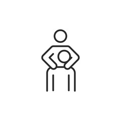 Therapy icon. Simple massage therapy icon for social media, app, and web design. Vector illustration