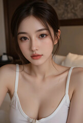 Naklejka premium 女性, 水着, 長身, スポーツ, オフィス, ビキニ, 日本, 韓国, アジア, モデル,