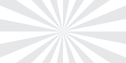 Obraz premium Abstract white and gray retro with sunburst pattern design. Vintage sunrays illustration swirl grunge spiral line. sun beam vector banner design and comic burst gradient concept pattern. 