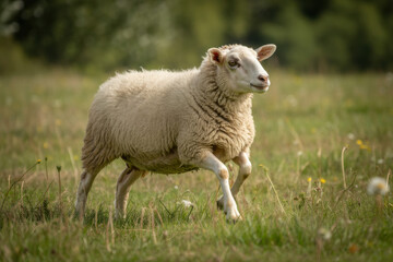 Obraz premium Jumping Sheep