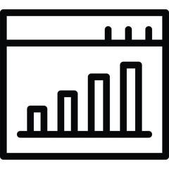 Chart outline icon