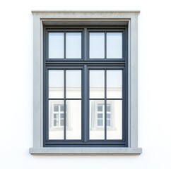 Contemporary window isolated 3d rendering