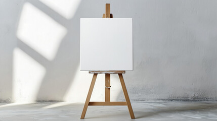 Easel with canvas