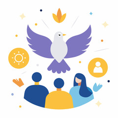 blue bird with a bird