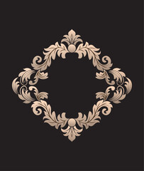 Set of damask ornamental elements
