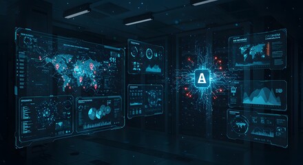 A high-tech AI cyber defense platform that leverages real-time monitoring to proactively detect and neutralize digital threats