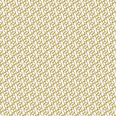Golden Ring Chain Pattern - Geometric Linked Design