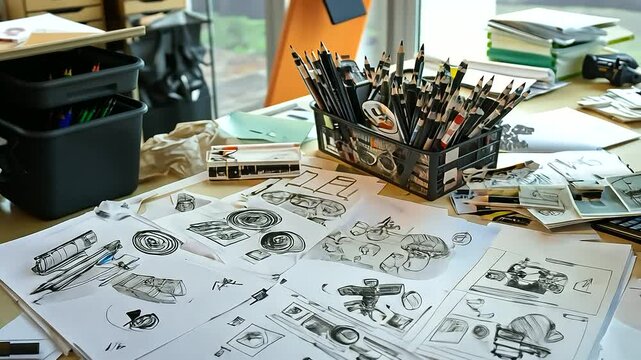 _Intense product design review with global partners and sketches