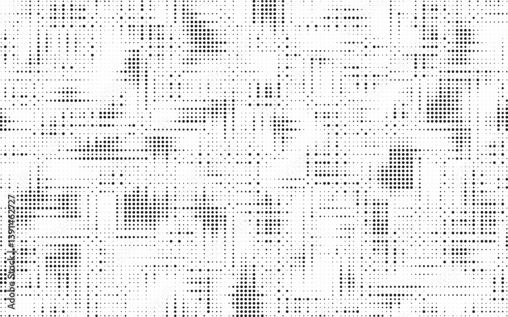Poster Halftone background vector, abstract backdrop design with two tone pattern and copy space for edit your content. Vector Illustration.
