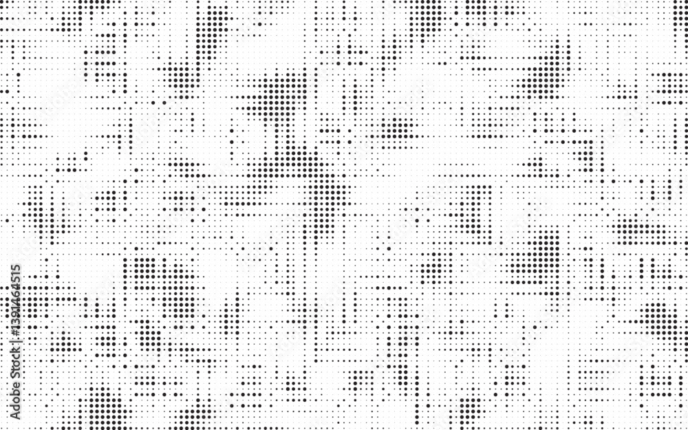 Poster Halftone background vector, abstract backdrop design with two tone pattern and copy space for edit your content. Vector Illustration.
