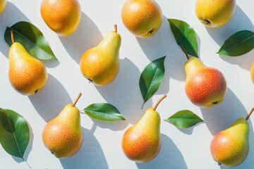 Obraz premium pears isolated on white background
