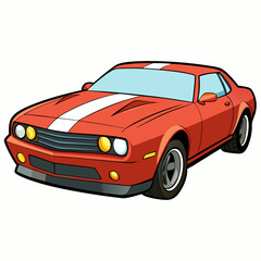 Fototapeta premium red sports car