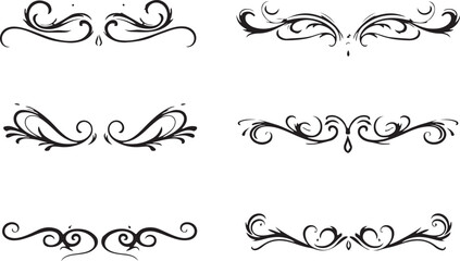 Obraz premium Collection of Royal Crown Silhouettes