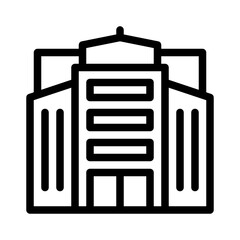 skyscraper line icon