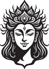 Collection of Royal Crown king ornament Silhouettes