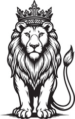 Collection of Royal Crown king ornament Silhouettes