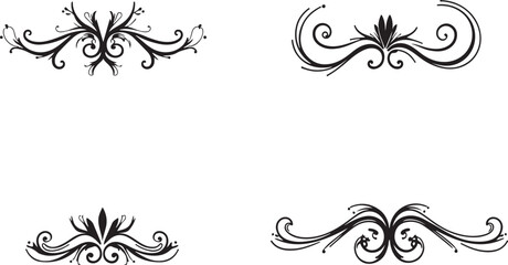 Collection of Royal Crown king ornament Silhouettes