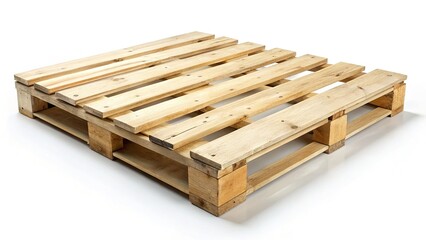 Isolated Empty Wooden Pallet, Rustic Wood Pallet, White Background,  Shipping Pallet,  Reclaimed Wood,  Empty Pallet Photography, Wooden Pallet Texture