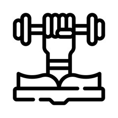 exercise line icon