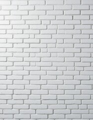 Naklejka premium A textured white brick wall serves as a clean and modern backdrop, featuring subtle variations in brick patterns and shades, creating a bright and inviting atmosphere.